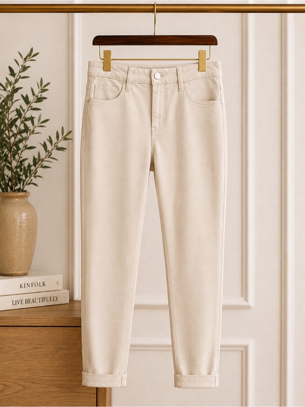 J Brand Beige Cropped Skinny Jeans Women’s Size 27 Waist 28 Inseam 25